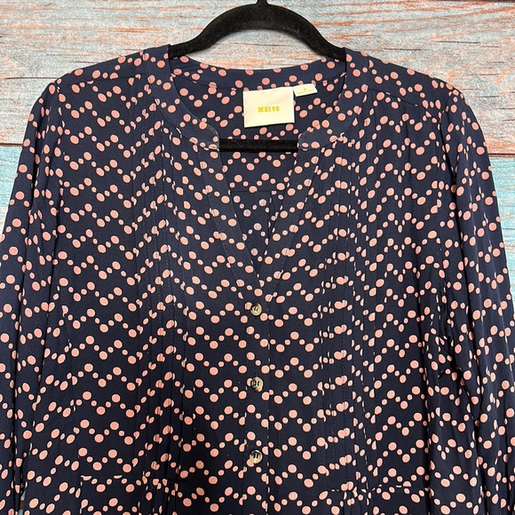 Anthropologie Maeve Button Up Shirt Medium Soft Blue - Picture 3 of 6